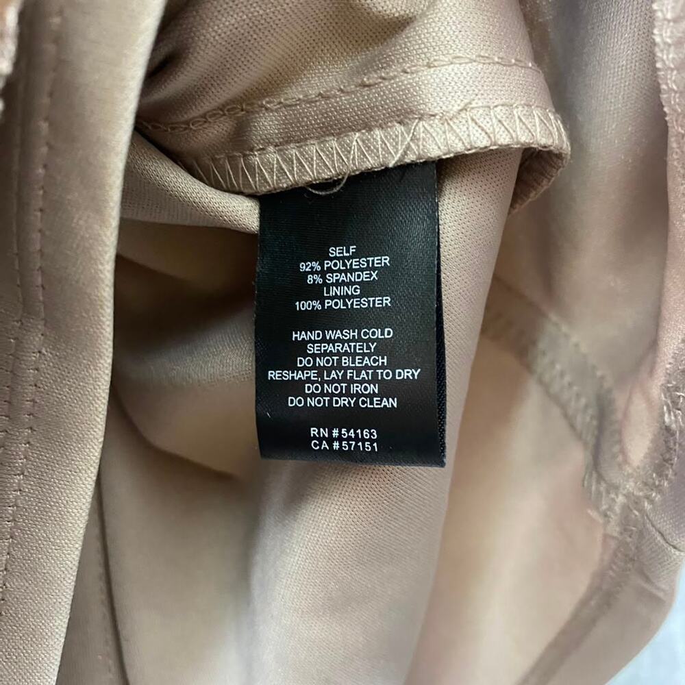 Jessica Howard Women's Brown Side Tucked Sheath Dress Sz 10P - Picture 6 of 10